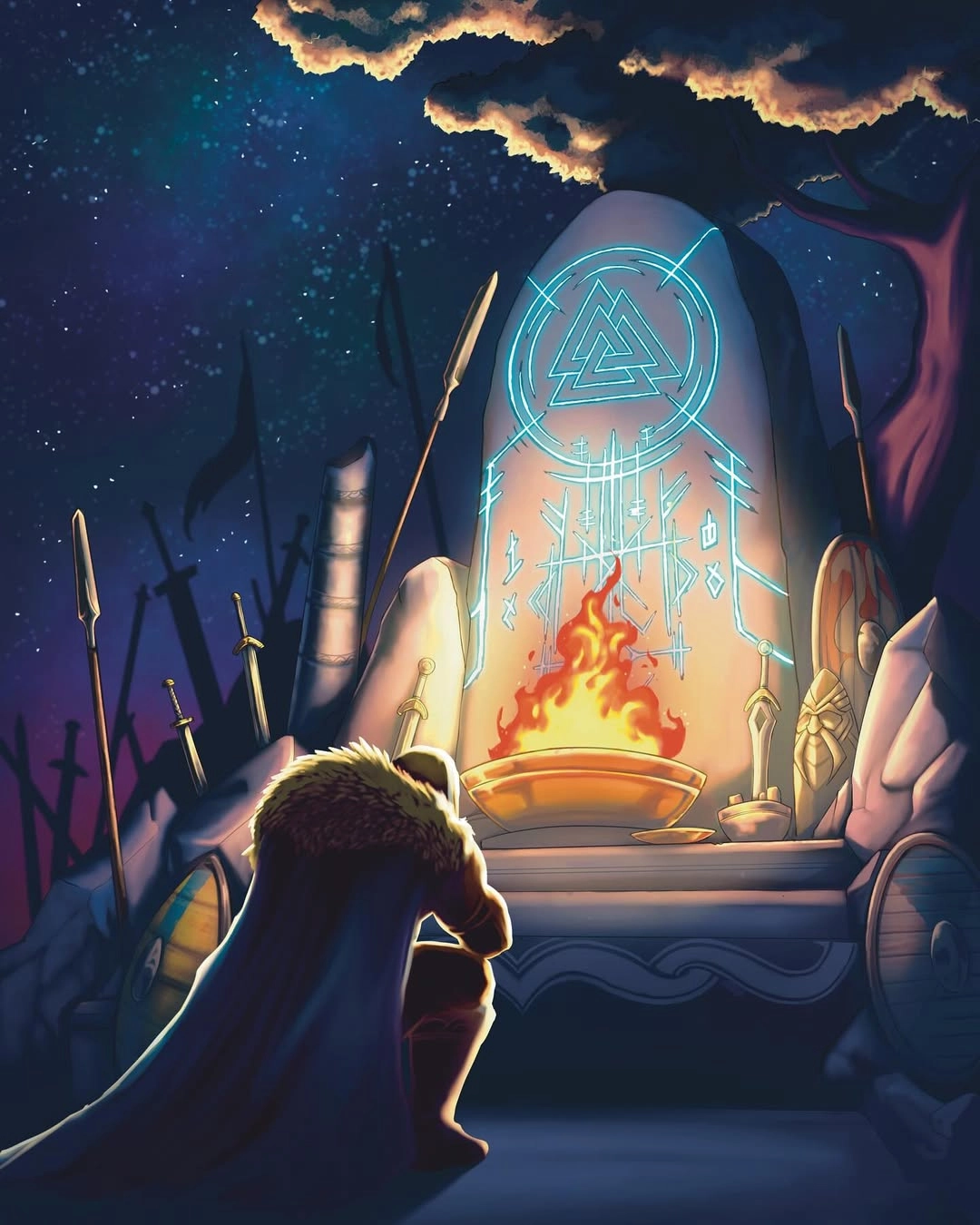 Ilustración de la baraja Dios